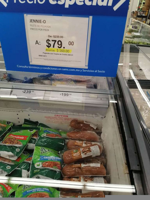 Oferta $79 en Sam's Club ? Filete de pechuga de pavo JENNIE - O