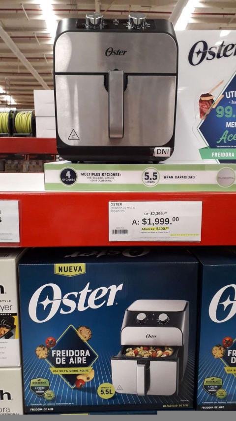 Oferta $1,999 en Sam's Club ? Sams Club: Freidora de aire oster 