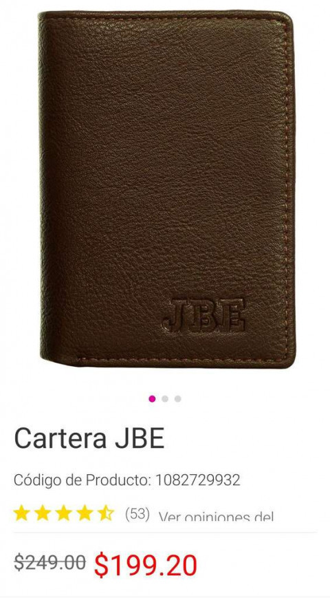 Oferta $199 🔥 Cartera JBE