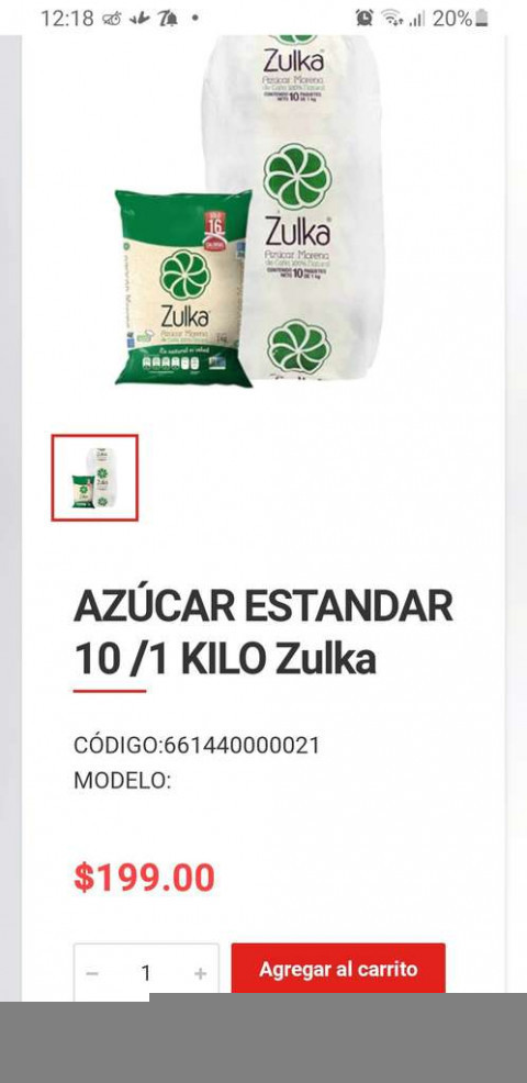 Oferta $20 en city club ? CITY CLUB: BOLSA DE AZUCAR ZULKA DE 1kg